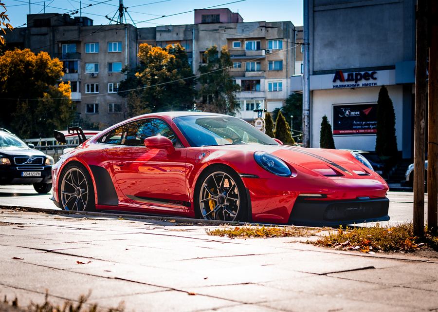 Принт на червено Porsche 911 GT3